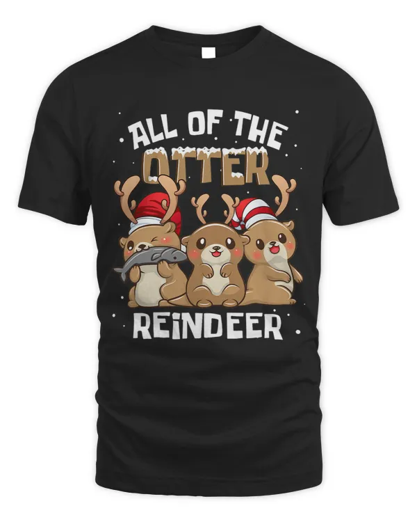 All Of The Otters Reindeer Cute Christmas Stocking Xmas