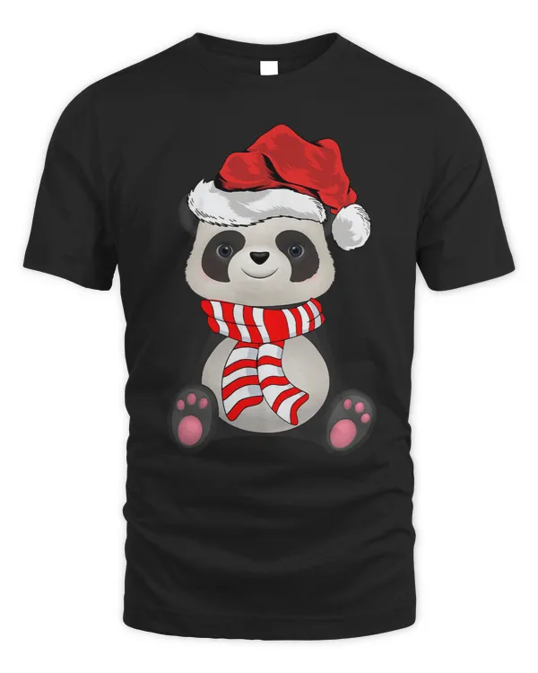 Funny Xmas Matching Family Santa Panda Christmas