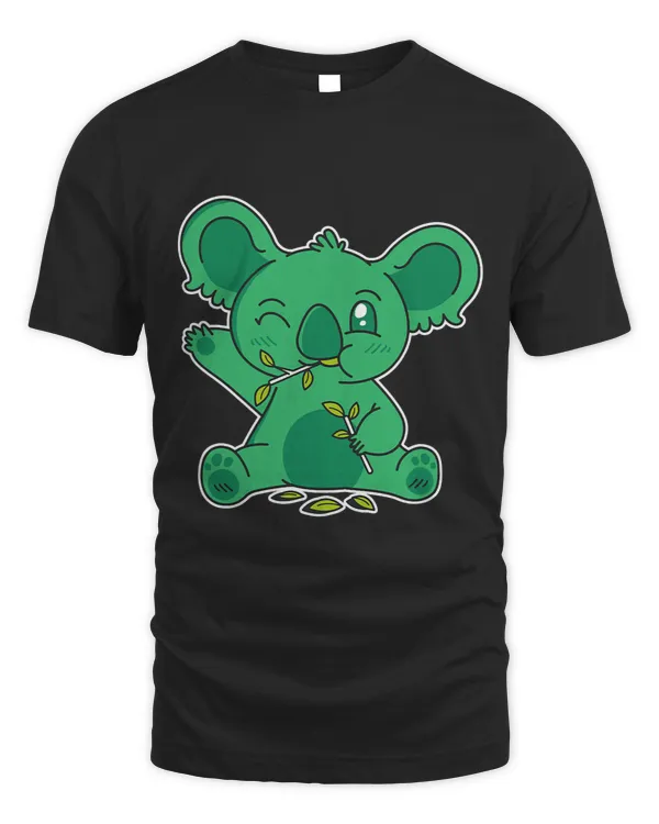 Green Koala St Patricks Day Koala bear funny