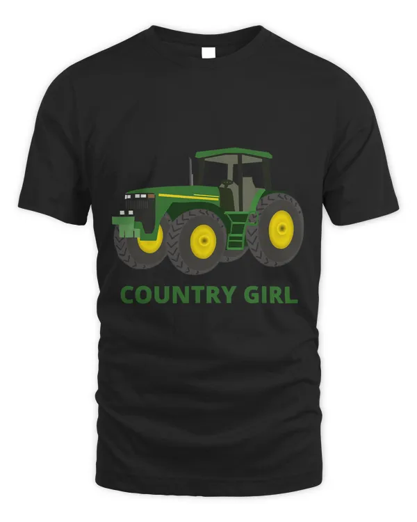 Green Tractor Girl Next Door Farmer Country Girl