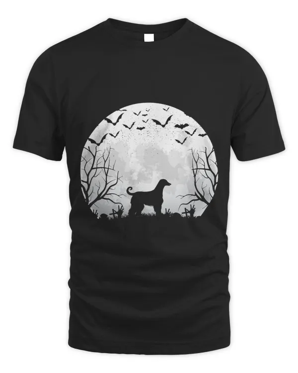 Greyhound Silhouette Funny Halloween Dog Moon For Women Men