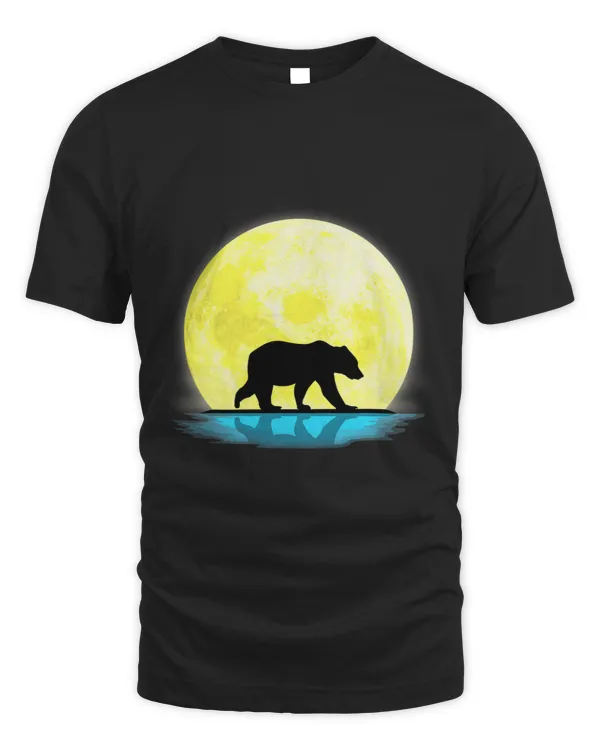 Grizzly Bear Lovers Full Moon Light