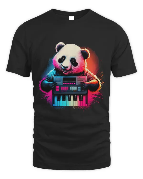 Future Panda Dj Retro Party Panda Dj Synthwave
