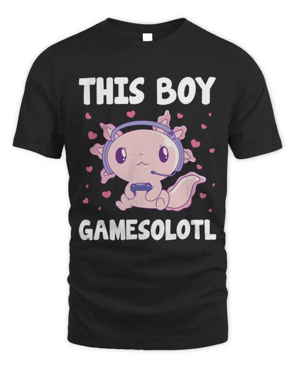 Gamer Boy 2Video Game Lover Gamer Boy Axolotl Owner
