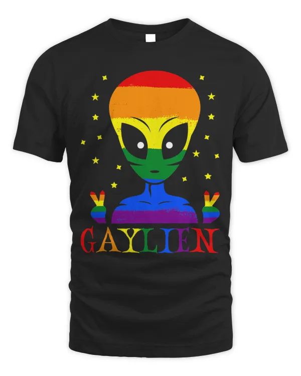 Gaylien Funny Rainbow Flag Color Halloween Alien LGBT Lover