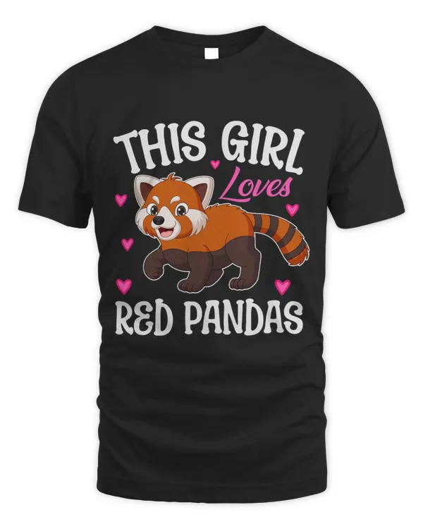 Girl Red Panda Lovers For Kid This Girl Loves Red Panda Girl