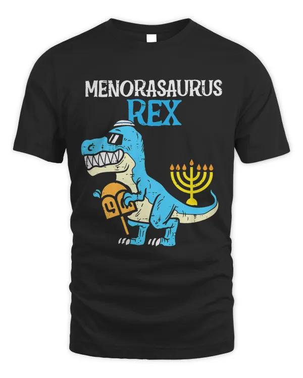 Dinosaur Dino Kids Menorasaurus Rex Jew Dino Trex Toddler Boys Hanukkah Kids