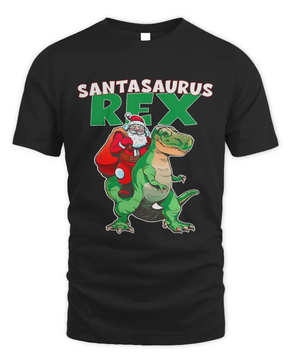 Dinosaur Dino Kids Merry rexmas santa trex dino toddler boys christmas pjs kids