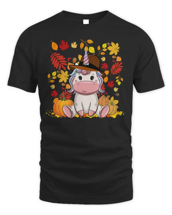 Unicorns Pony Cute Unicorn Pumpkin Fall Autumn Funny Thanksgiving Unicorn 90