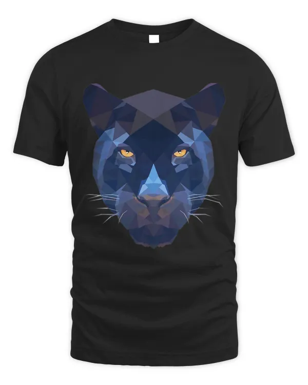 Panther Gift Geometric Panther motif wild animal hoodie cat