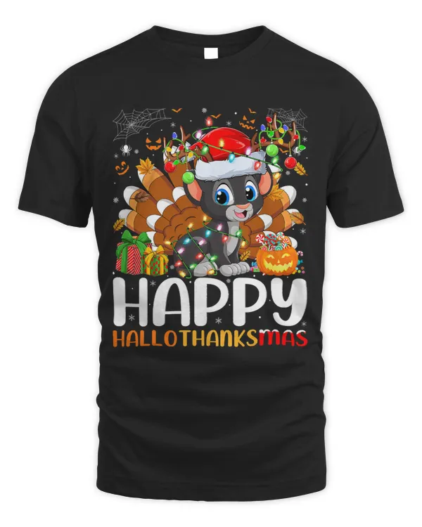 Panther Gift Halloween Christmas Happy Hallothanksmas