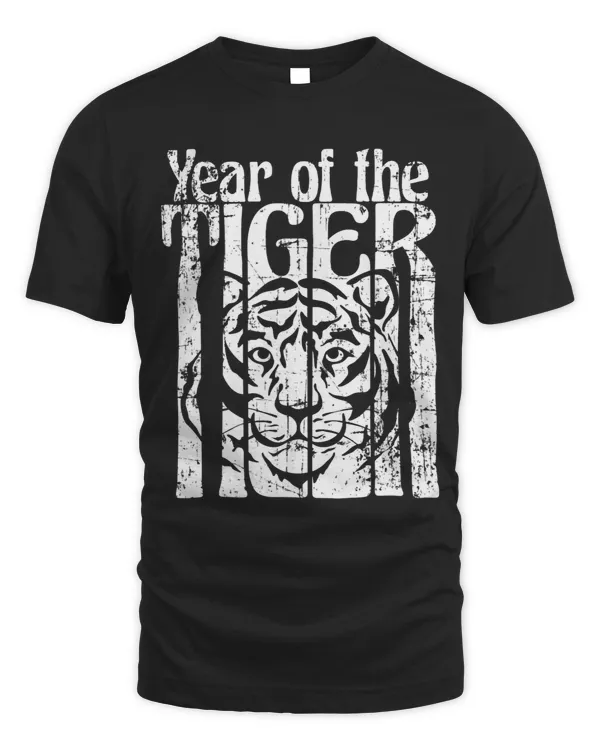 Tiger Gift Year of the Tiger chinese zodiac sports retro distressed