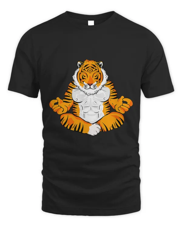 Tiger Gift Yoga Meditating Tiger Lover Women Yoga Men Meditation