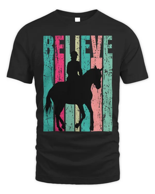 Horse Lover Womens Horse Riding Rider Equestrian Vintage Distressed Cute