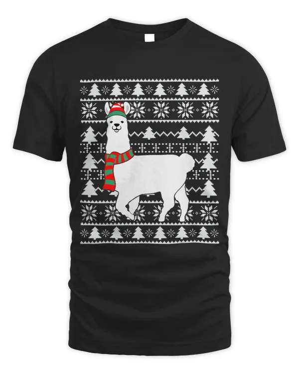 Llama Lover Ugly Christmas Design Pattern Llama Winter Hat Xmas Party