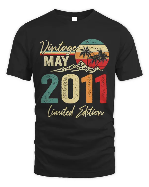 11 Year Old Vintage May 2011 Limited Edition 11th Birthday T-Shirt
