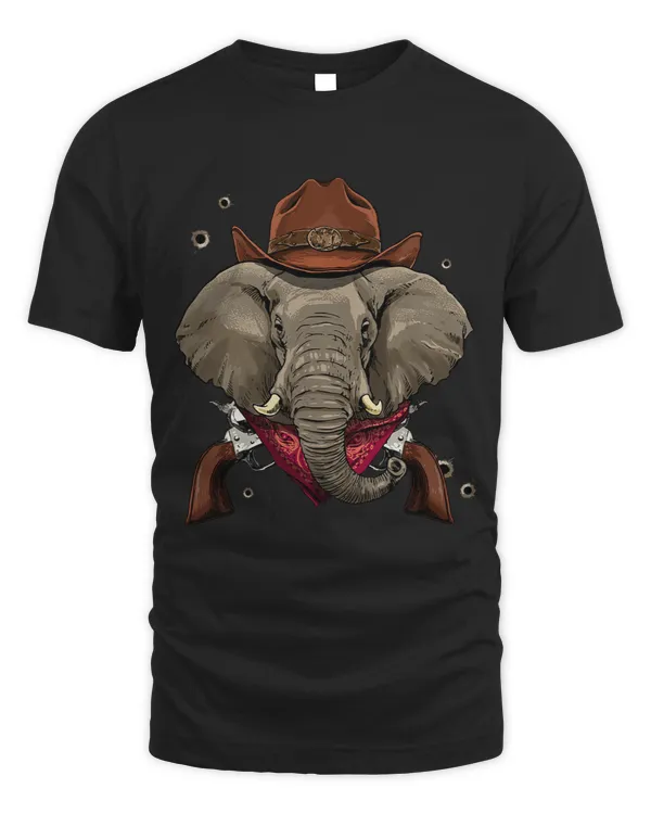 Elephants Lover Western Cowboy Elephant Country Music Rodeo Howdy Wildlife