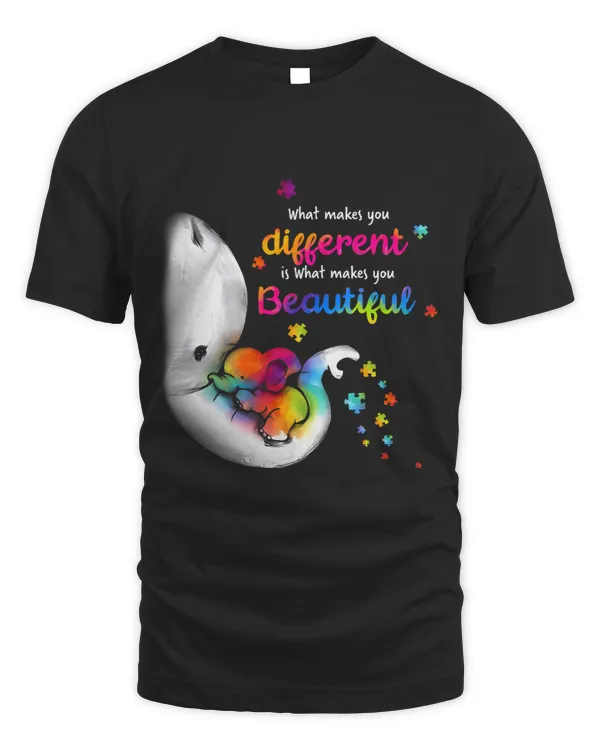 Elephants Lover What Makes You Different Elephant Mom Autism Child Awareness