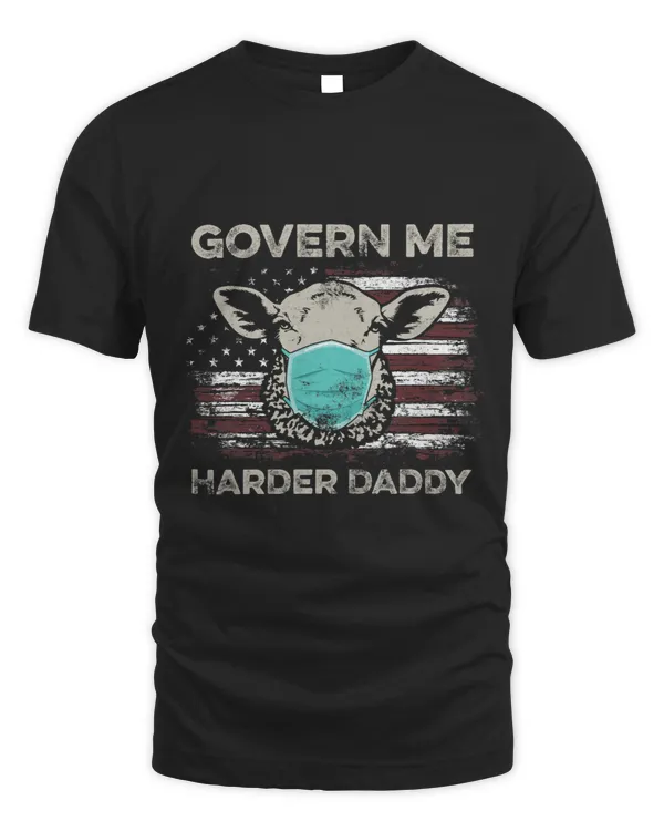 Sheep Lover USA Flag We The Sheeple Anti Vaccine Govern Me Harder Daddy