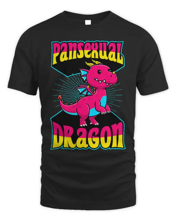 Dragon Animals LGBT Pansexual Dragon LGBTQ Mythical Pansexual Pride Flag Colors