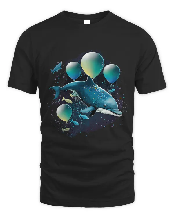 Dolphin Gift With Balloons Aquatic Mammals Dolphin Lover