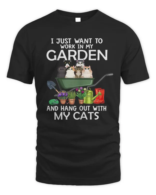Work in my garden and hang out with my cats