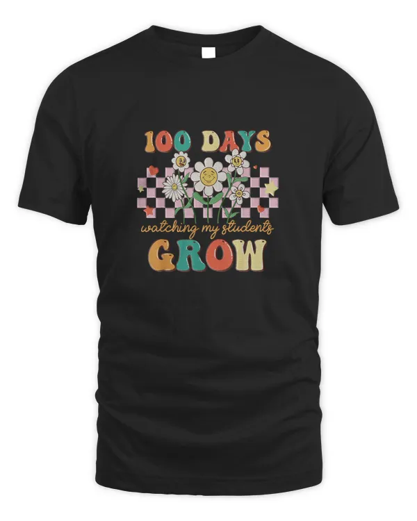 100 Days Growing Boho Flowers Teacher 100Th Day Of School