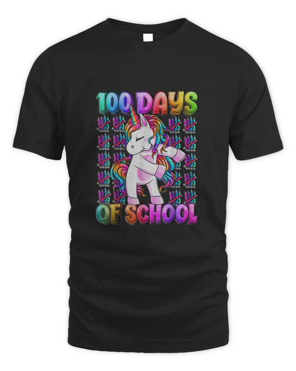 100 Days Of School 100 Days Smarter Unicorn Girls Teacher