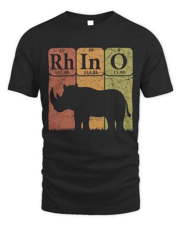 Rhino Gift Periodic Table Elements Rhino Lover Rhinoceros Retro 54