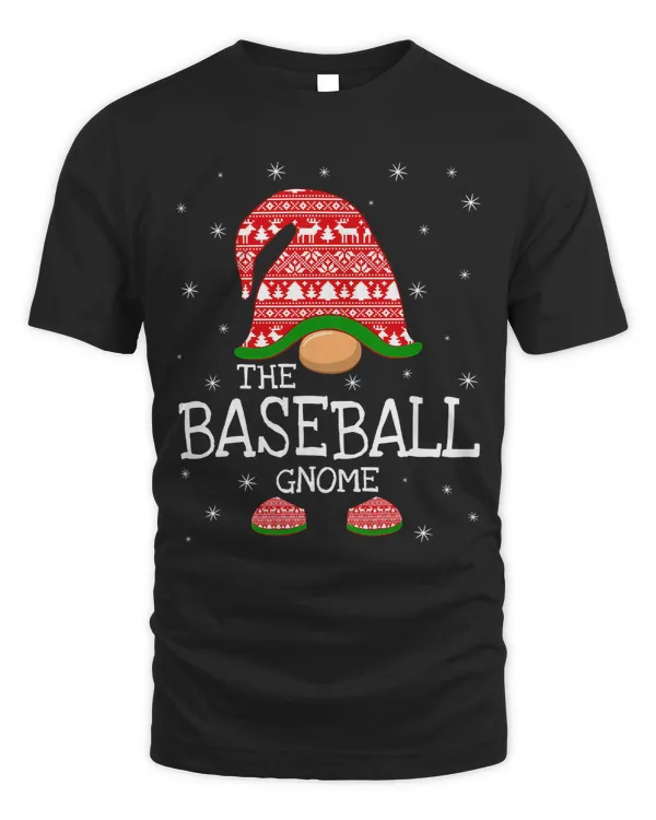 Baseball Gift The Baseball Gnome Christmas Matching Family Xmas Costumes 553