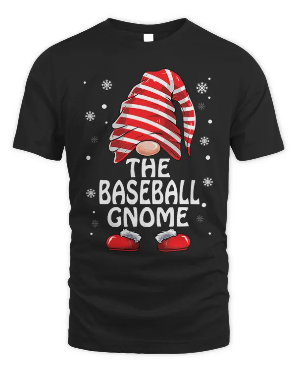 Baseball Gift The Baseball Gnome Matching Family Christmas Pajamas 493