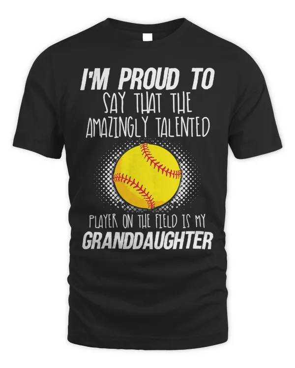 Softball Gift Womens Proud of Granddaughter Grandma 115