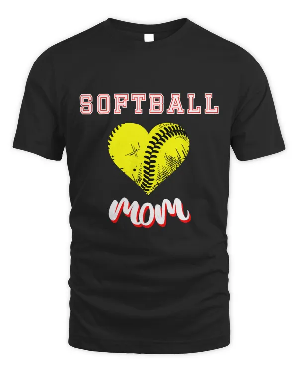 Softball Gift Womens Softball Mom Gift Shirt Softball Heart