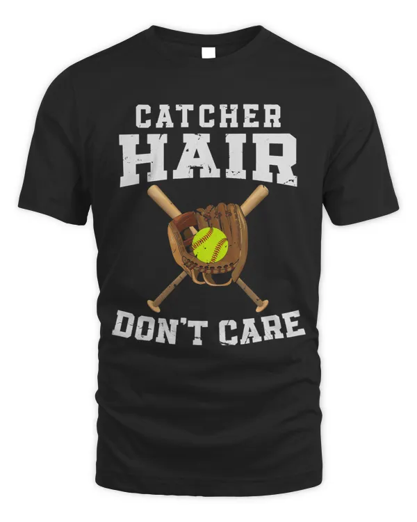 Softball Gift Womens Softball Sport Player Catcher Hair DonT Care