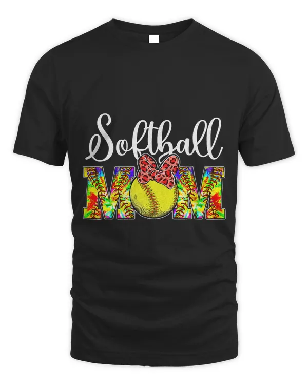 Softball Leopard Softball Mom Tie Dye Softball Game Day Mothers Day Softball