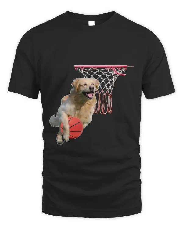 Basketball Gift Goldie Dogs Playing Basketball Funny Cute Golden Retriever Dog