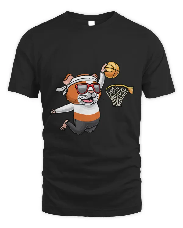 Basketball Gift GP Guinea Pig Playing Basketball Cavy Rodent Basketball Player