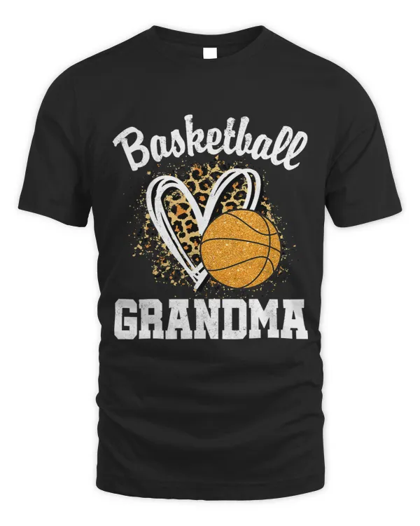 Basketball Gift Grandma Leopard Heart