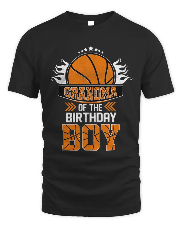 Basketball Gift Grandma Of The Birthday Boy Basketball Shirt for Women Mama