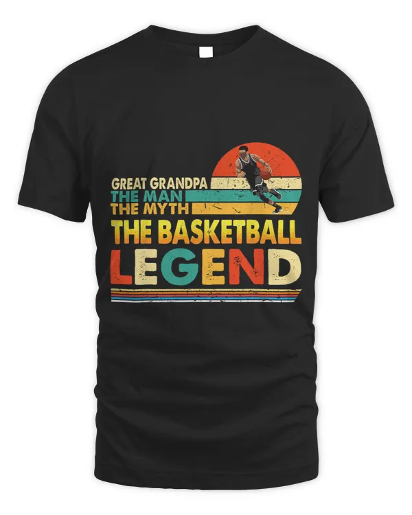 Basketball Gift Great Grandpa The Man Myth Basketball Legend Fathers Day