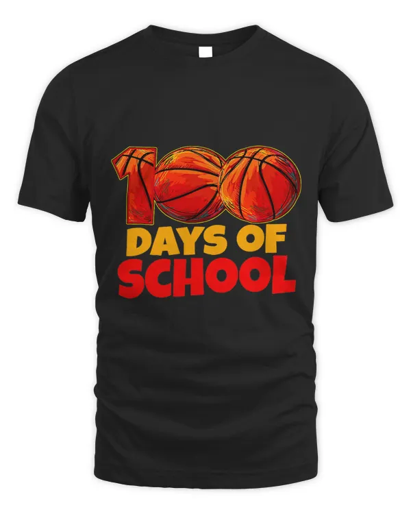 Basketball Gift Happy 100th Day Of School 100 Days