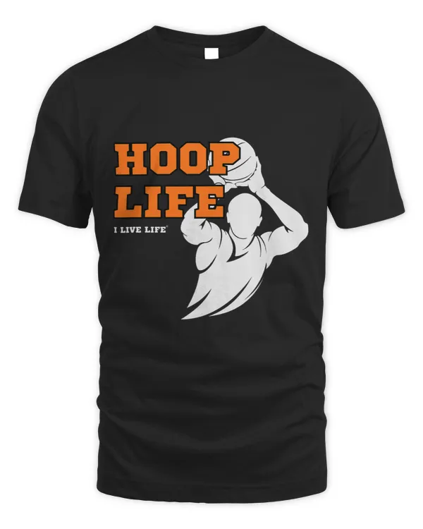 Basketball Gift Hoop Life Basketball Orange Text Trendy Bball Player Athlete
