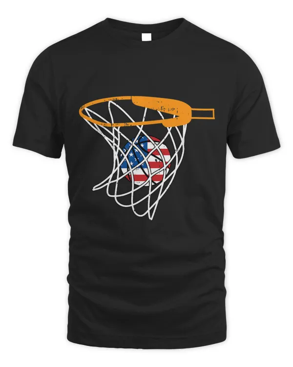 Basketball Gift Net 4th Of July Retro Sports Player Athlete