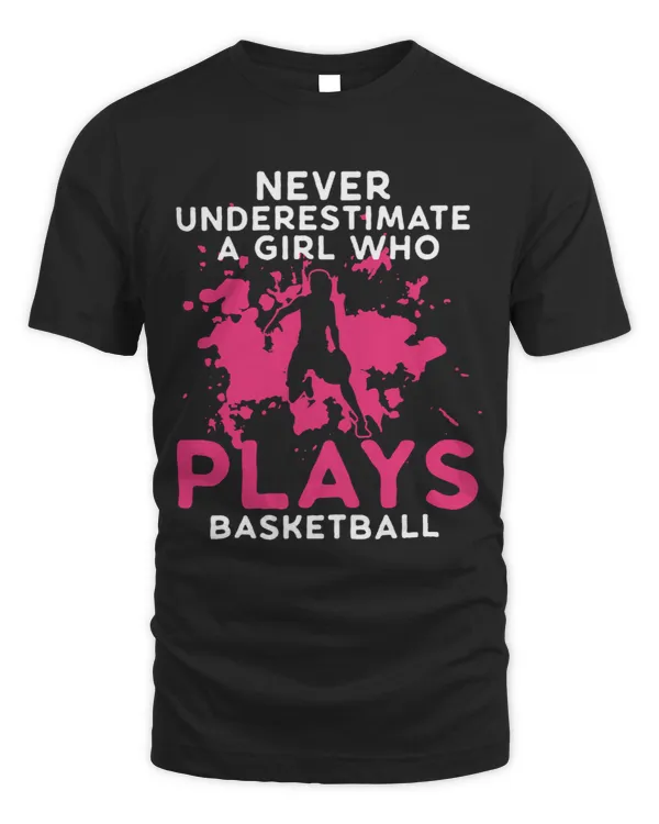 Basketball Gift Never Underestimate A Girl Who Plays Basketball 32