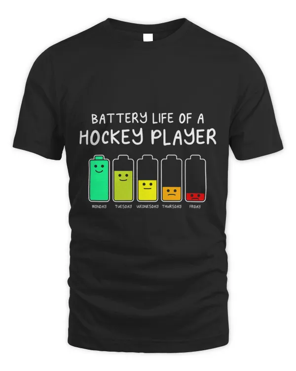 Battery Life of a Hockey Player Funny Ice Hockey Humor