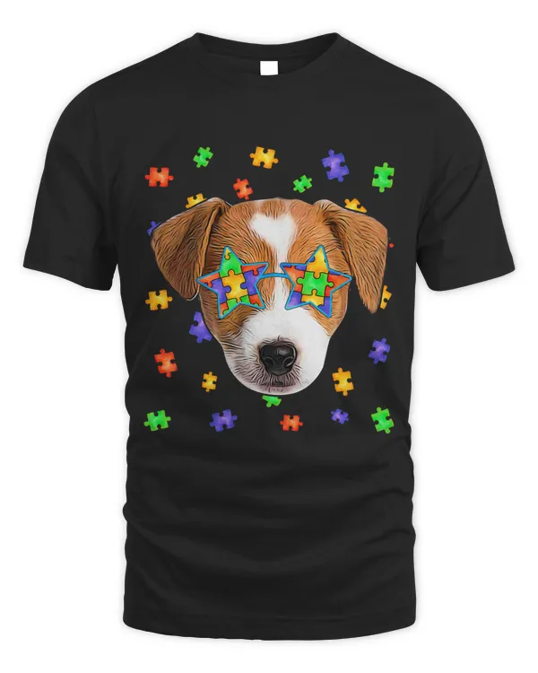 autism jack russell terrier dog puzzle sunglasses pet owner