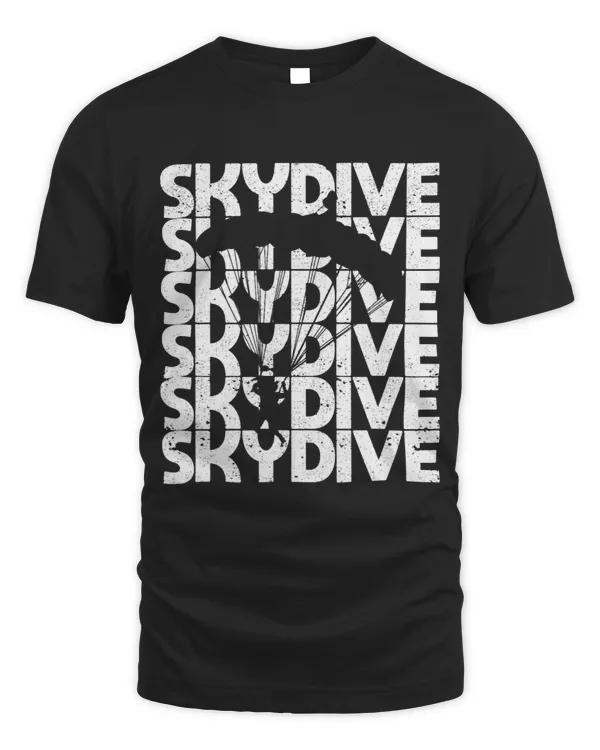 Skydiving Gift Skydive Funny Skydiving Lover Parachuting Silhouette Vintage