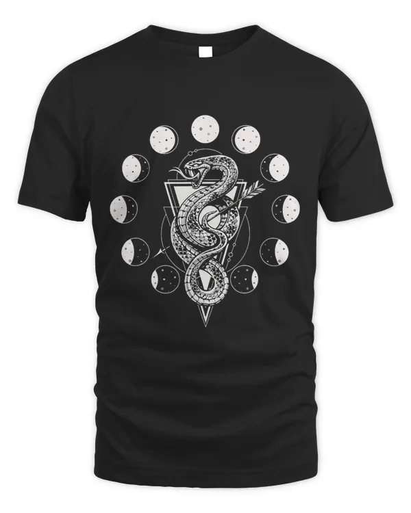 Snake Lover Moon Phases Geometry Witch Crescent