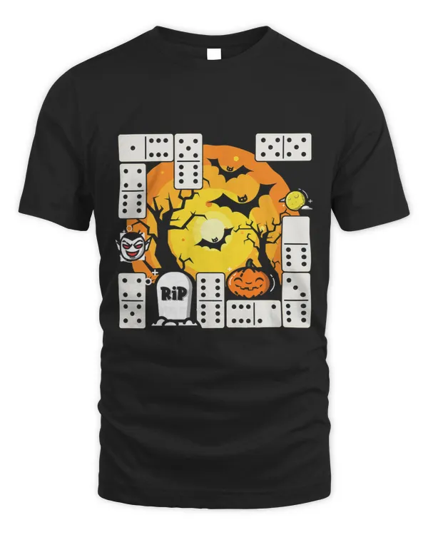 Spooky Dominoes Player Domino Board Game Halloween Night