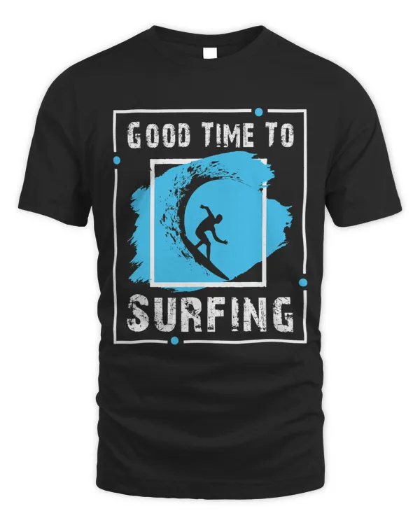 Surfing Dad Surfboard Summer Vacation Beach Palm and Sun